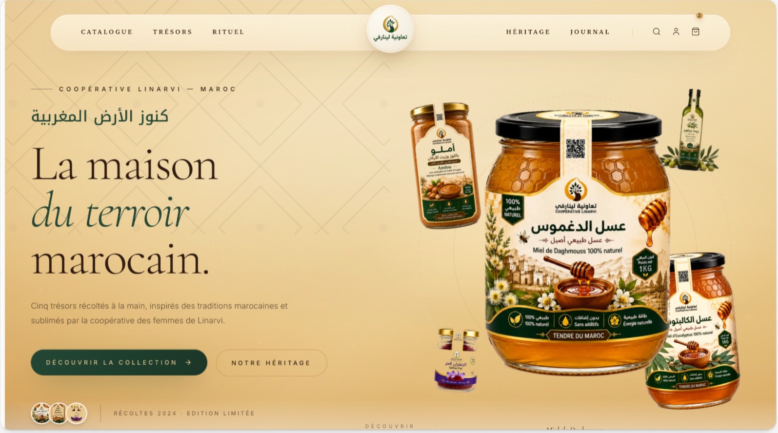 Coopérative Linarvi — E-commerce Terroir Marocain